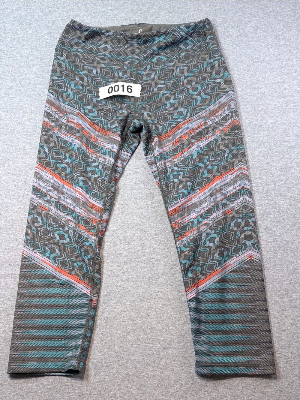 prAna Aztec Pattern Yoga Legging Pants Womens S Boho Mid Rise Comfy Trendy - Picture 9 of 9